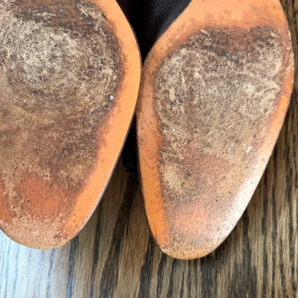 Salvatore Ferragamo Dark Brown Croc-Embossed Heels - Picture 7 of 15